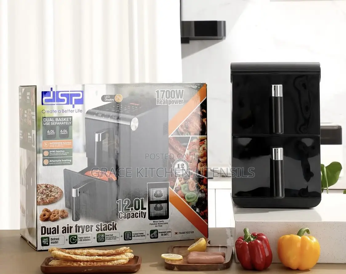 DSP Dual Stack Airfryer 12 Liters