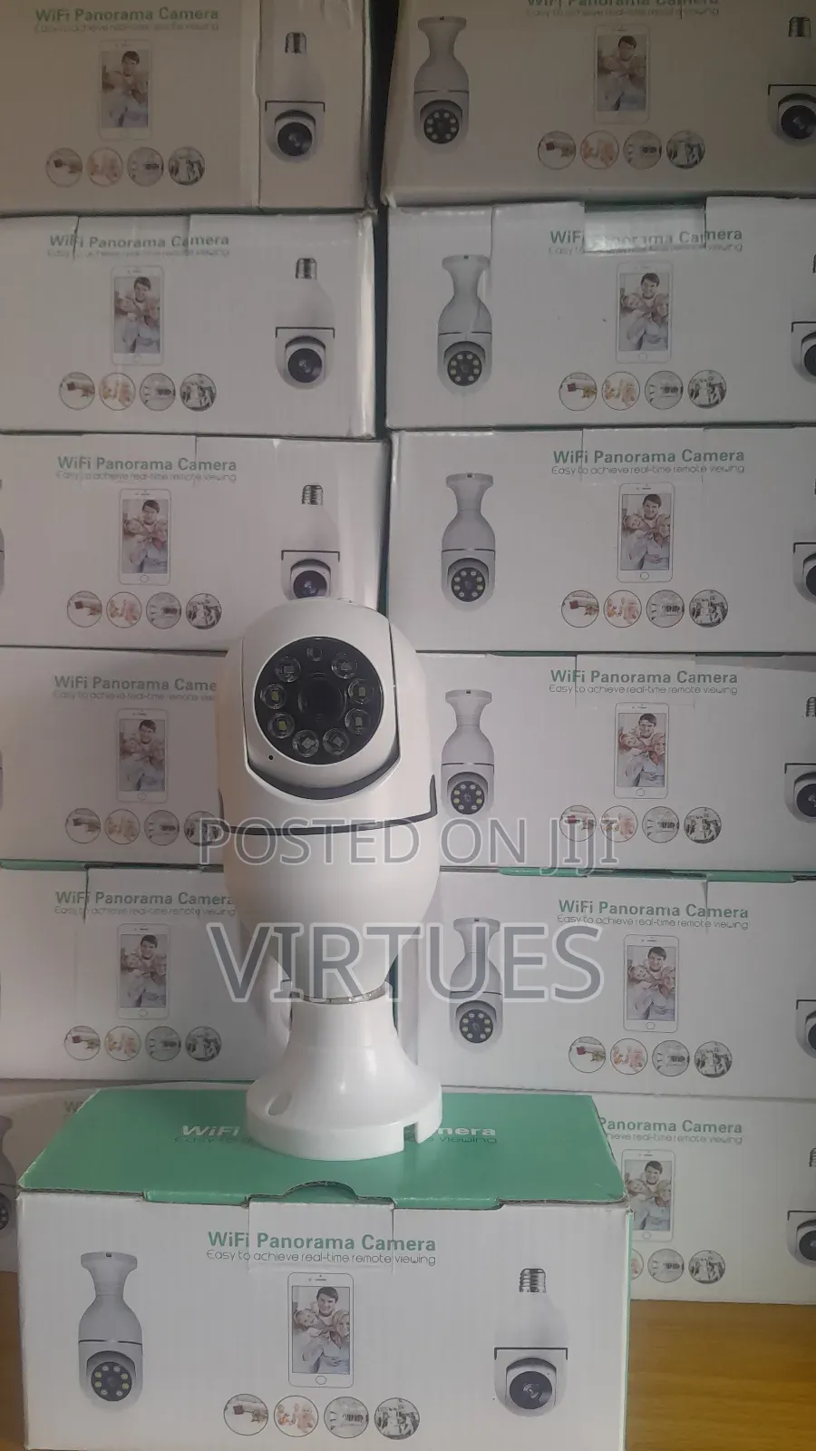 Wireless 360 Rotate Auto Tracking Panoramic Camera Bulb