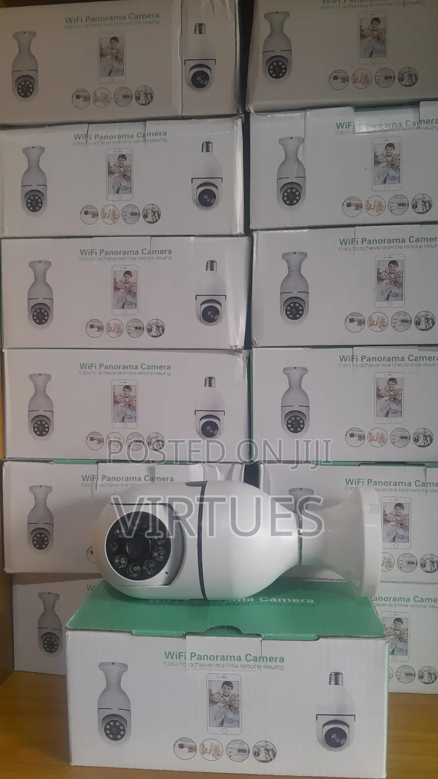 Wireless 360 Rotate Auto Tracking Panoramic Camera Bulb