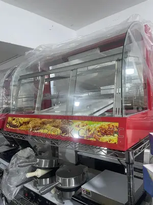 3ft- 3 Trays Commercial Red Snacks Warmer
