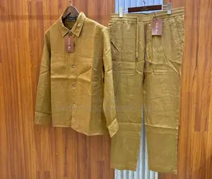 Up and Down Wears Loro Piana Men's Cotton-Linen Shirt Pant