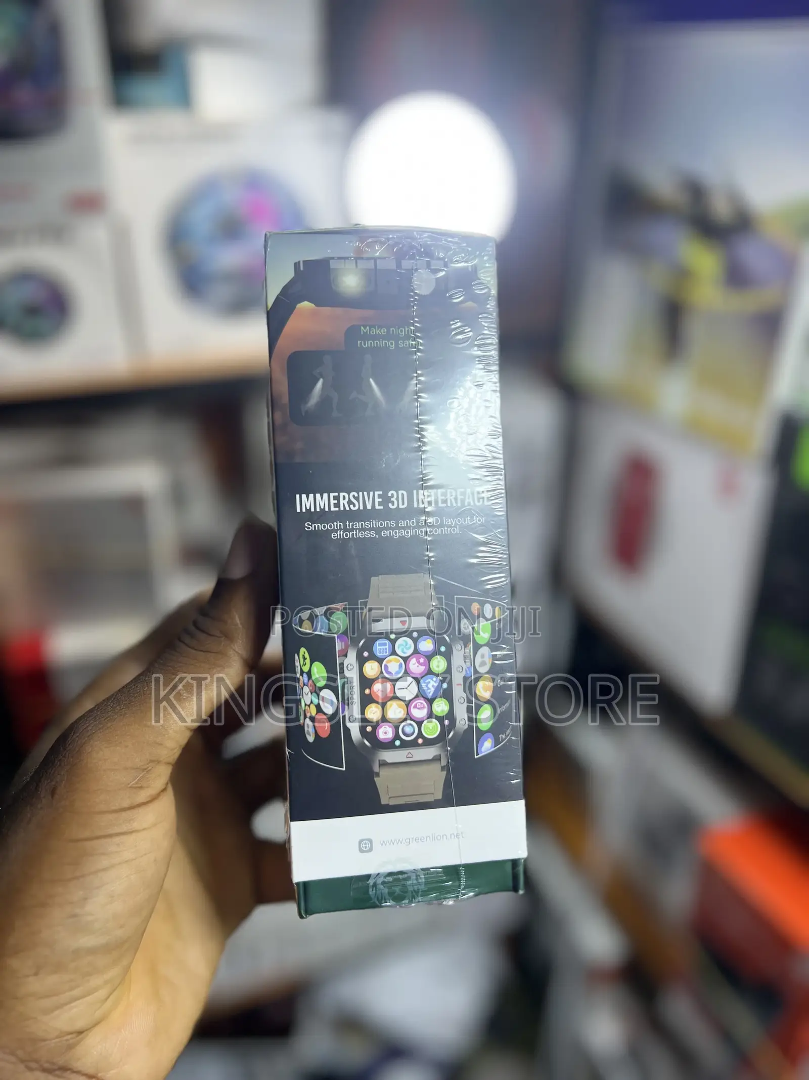 Green Lion Gravix Smart Watch - Black