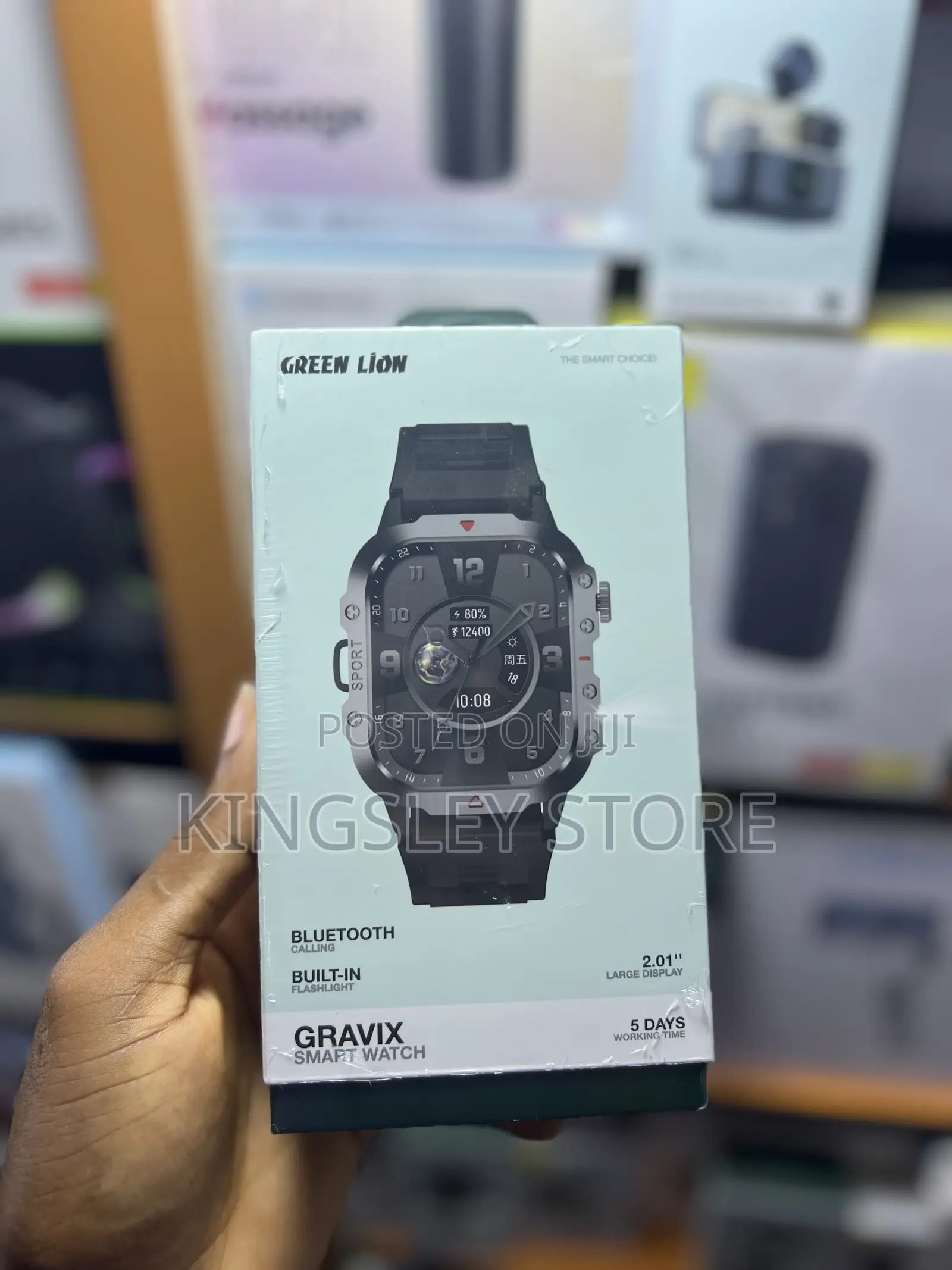 Green Lion Gravix Smart Watch - Black