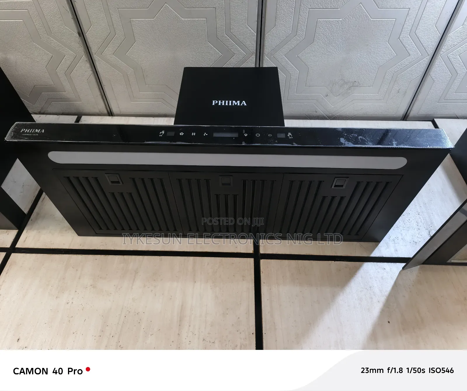 Original Phiima Inverter T-S Automatic Heat Extractor 90cm
