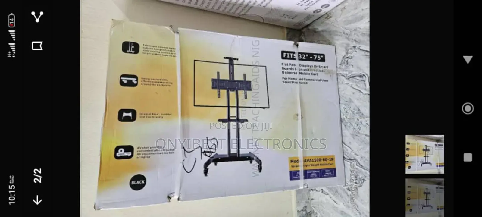 Versatile Light Weight Mobile Cart Moveable Tv Stand