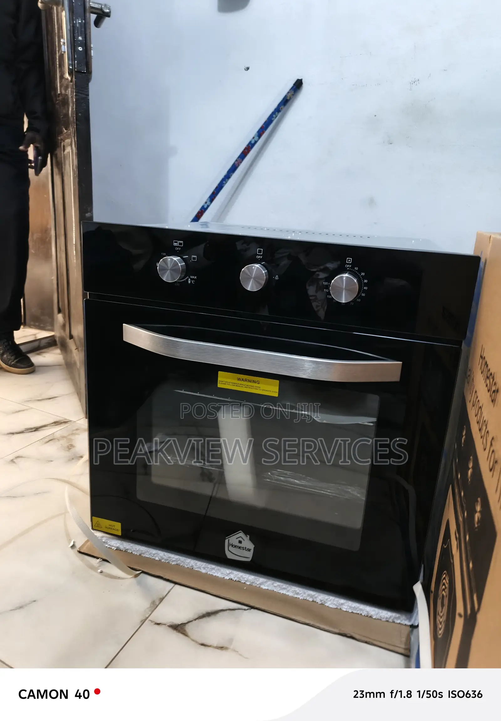 Homestar Dual Fuel Oven – Hsqmb60-Bk With Timer