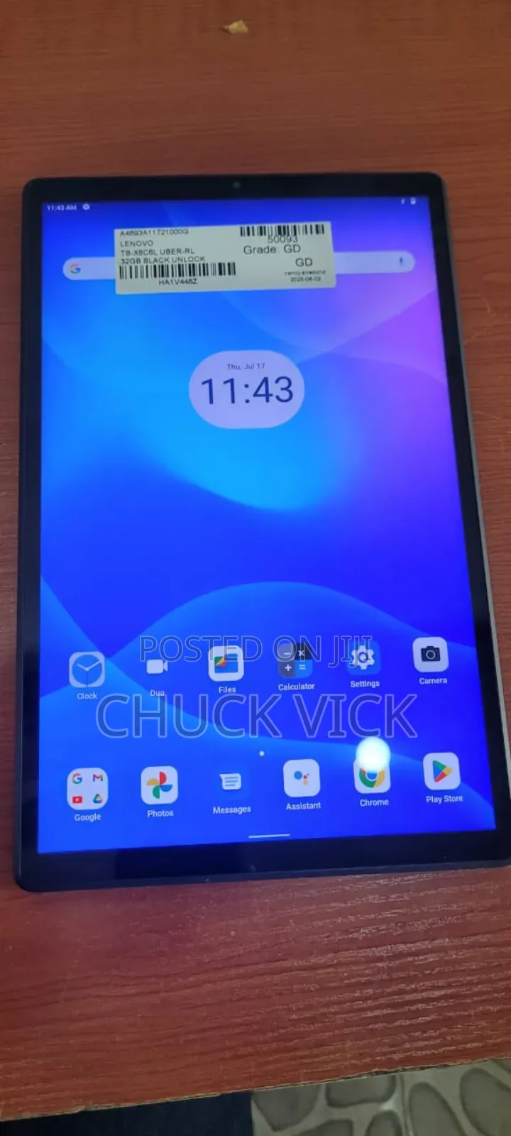 Lenovo Tab K10 32 GB Black
