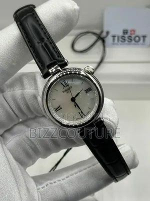 Photo - Original Tissot Women's Black Genuine Leather Watch
