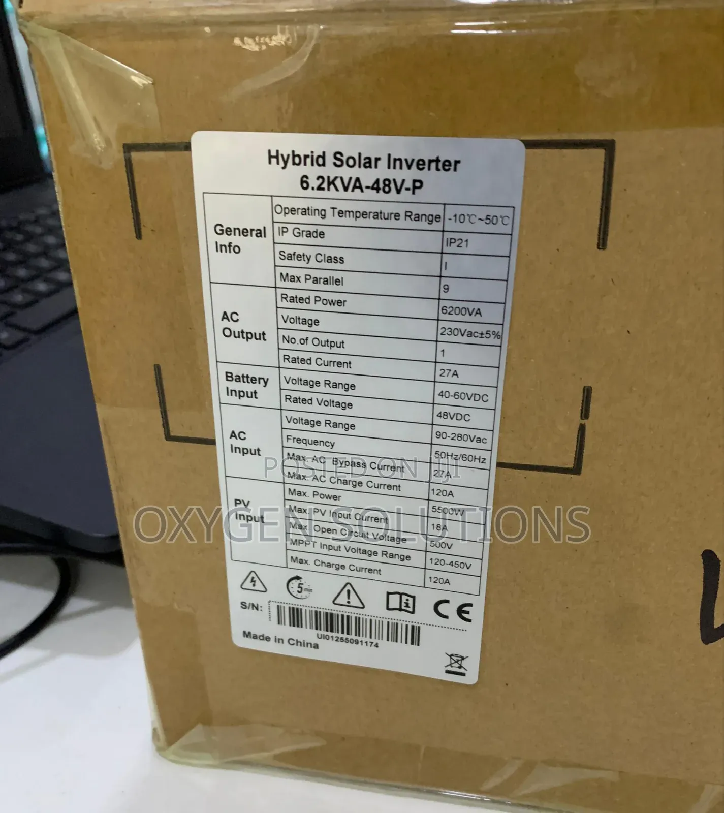 6.2kva 48v Luxsun Hybrid Inverter With Parallel Function