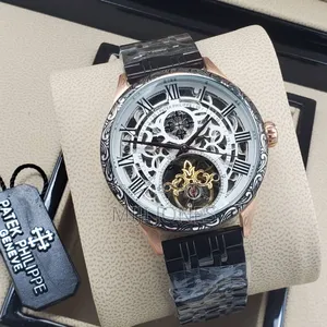 "Patek Philippe Inspired: Hollow Dial Chain Watch"