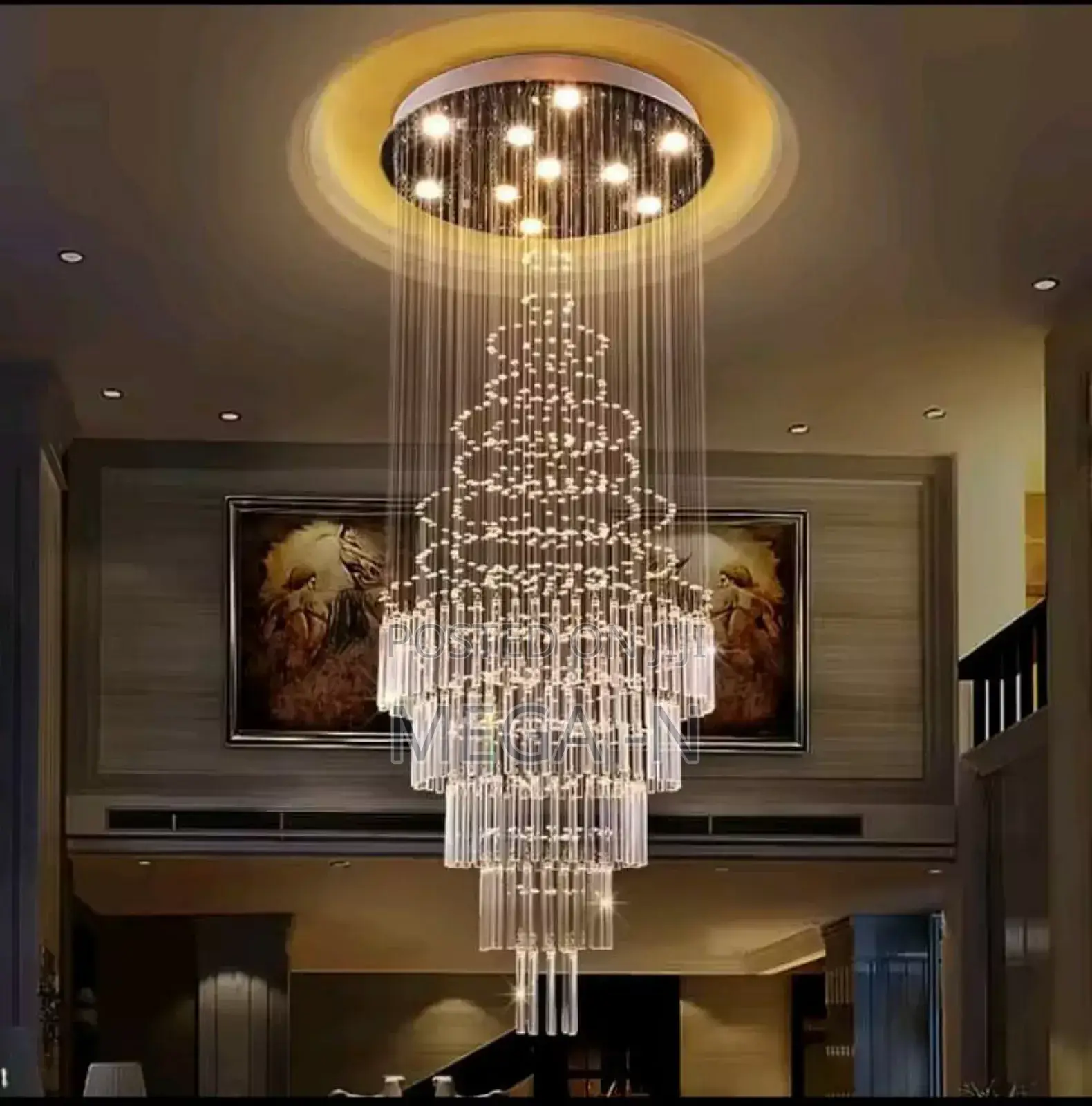 Circle Cheap Crystal Chandelier Light