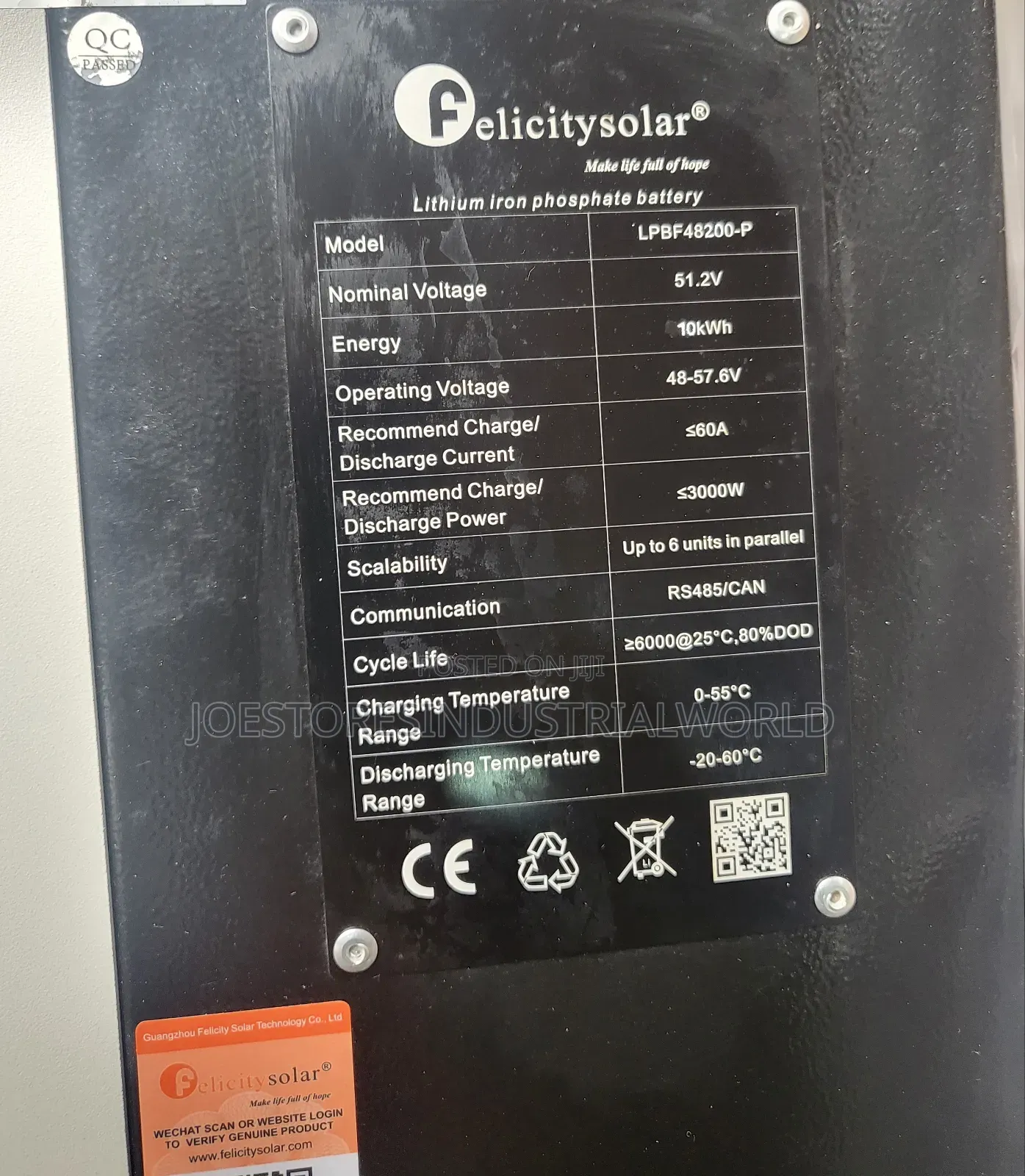 Felicity 10kwh Lithium Battery 51.2v/48v