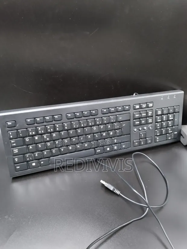 Hp Pr1101u Usb Wired Desktop Keyboard - Full-Size (Used, Tested) In Ikeja - Computer Accessories , Redivivis Limited - Foto 3
