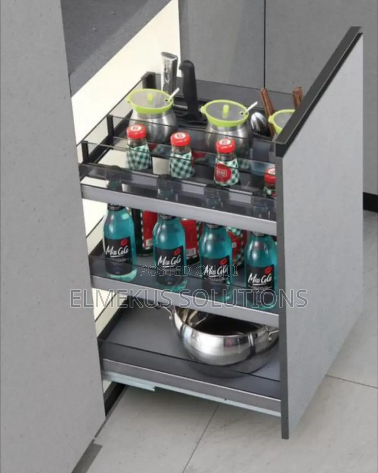 Pullout Kitchen Organiser (Glass)