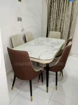 Marble Dining Table With Six Chairs