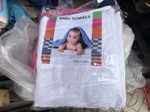 12pcs White Portable Baby Towels