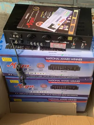 Mega 60w Amplifier With 3 Mike 1 Aux, Usb/Sd Card Player