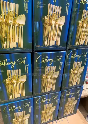 24 Pcs Gold Cutlery S
