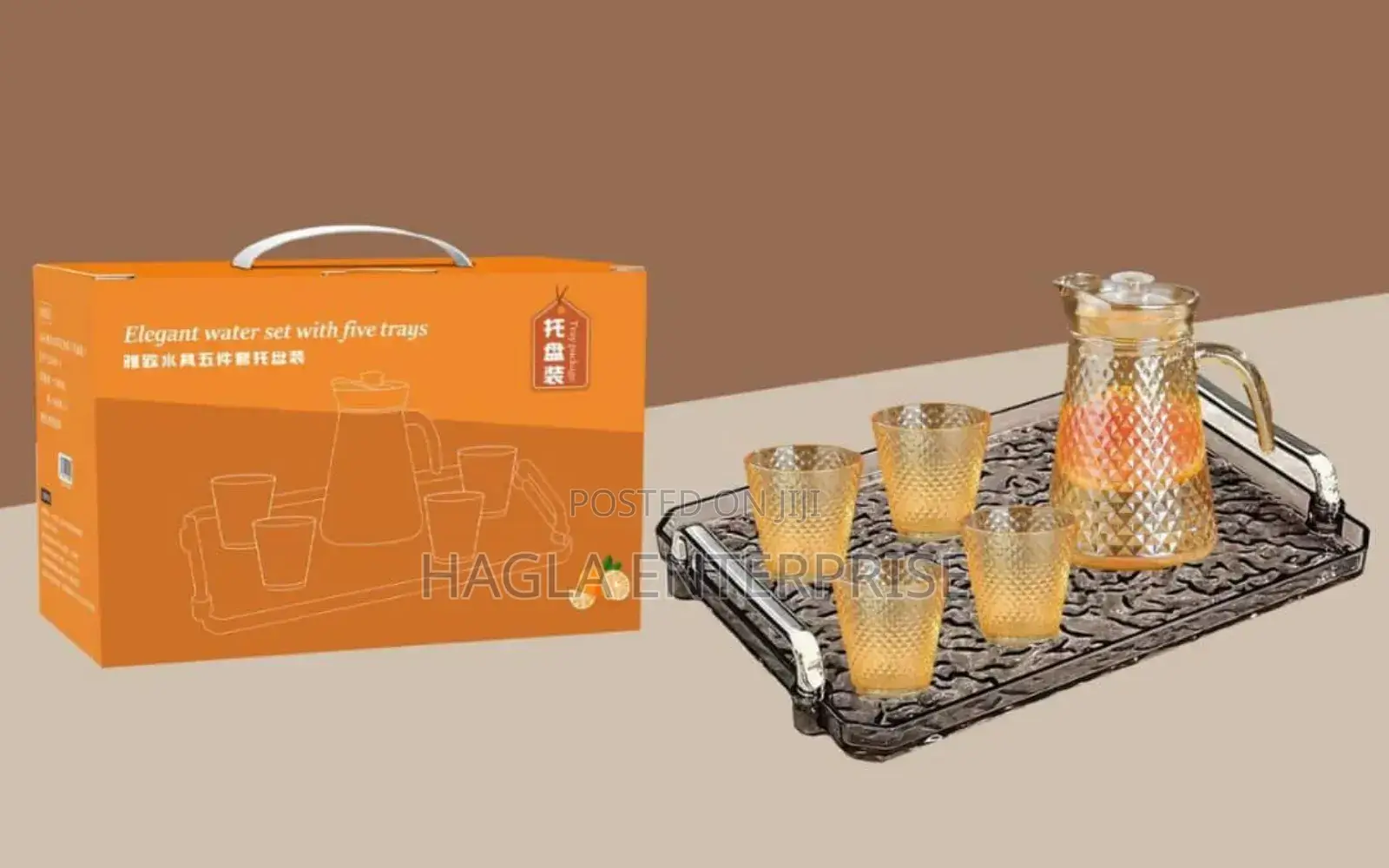 Jug and Water Set Cups