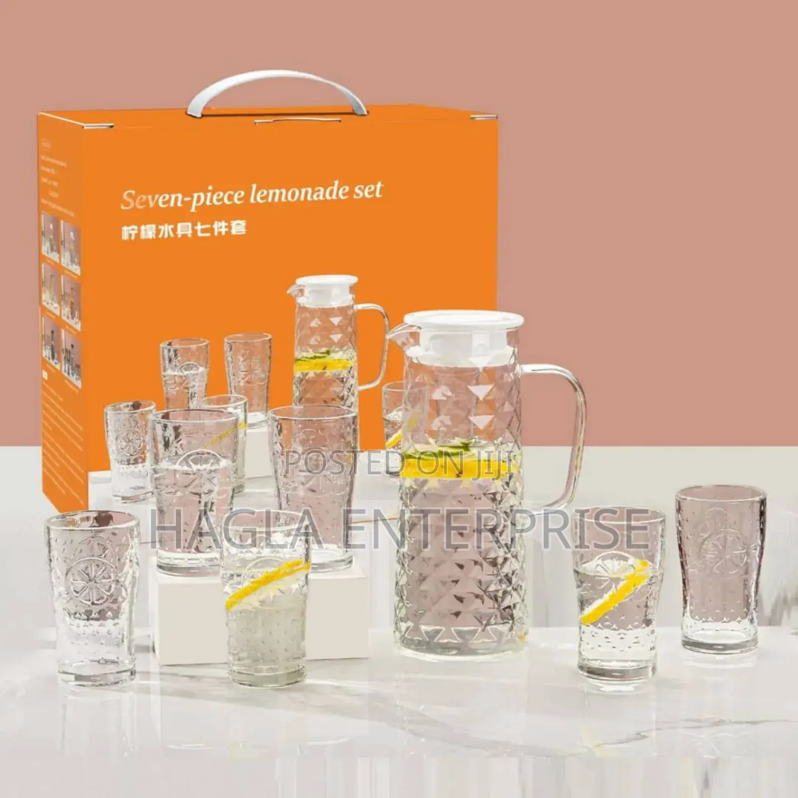 Jug and Water Set Cups