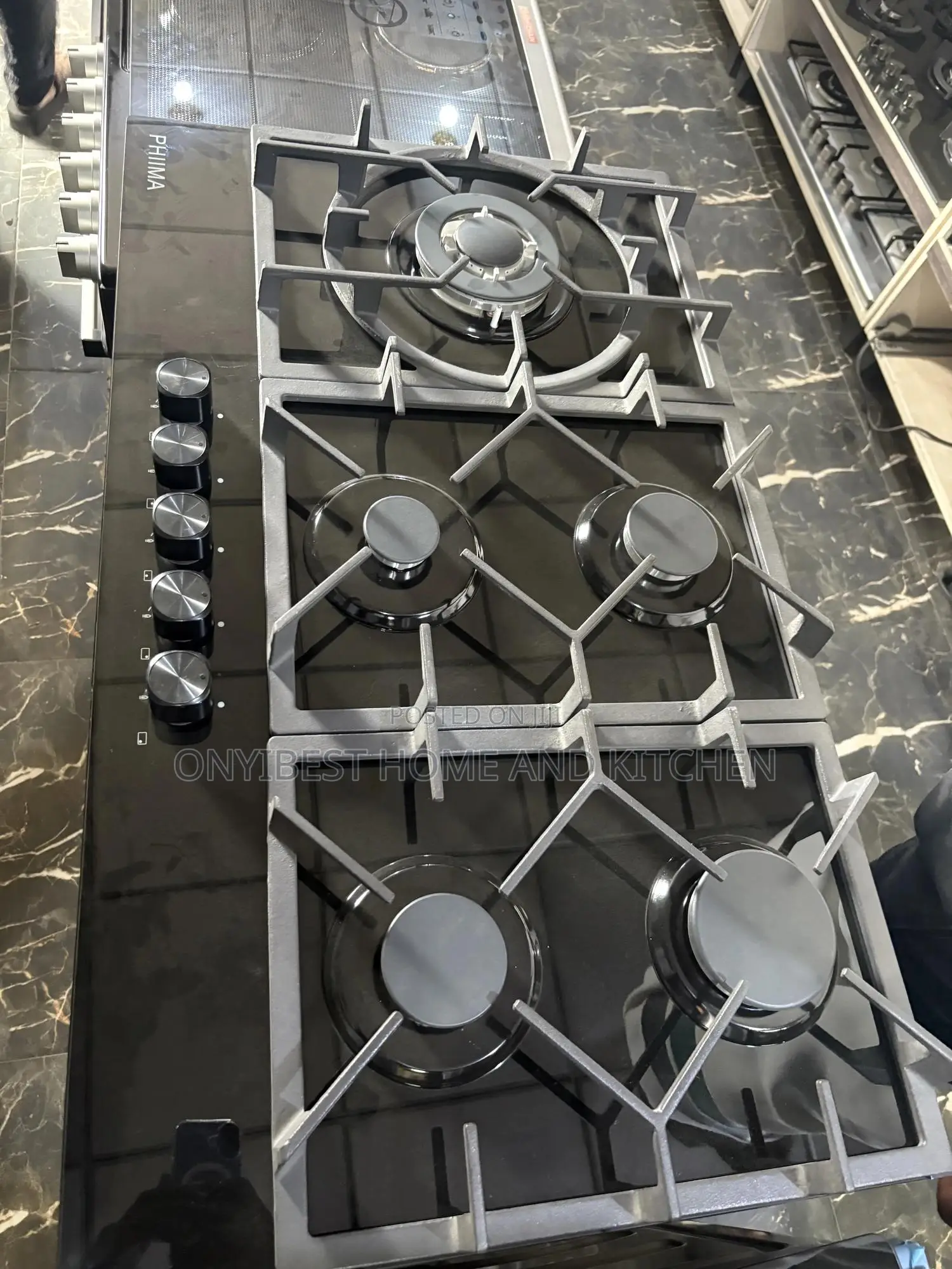 Phiima 5bunners Inbuilt/Table Top Automatic Gas Cooker
