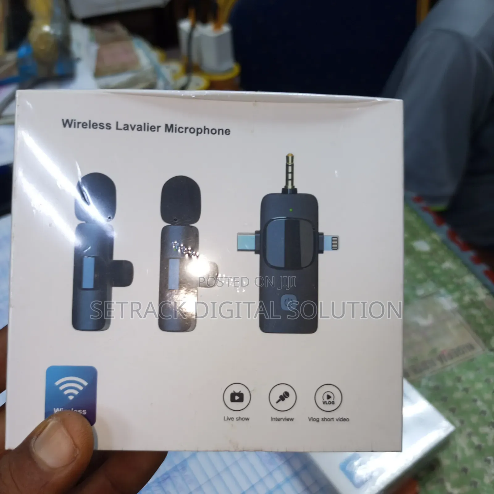 3 In 1 Dual Wireless Microphone , Type C, iPhone , Android