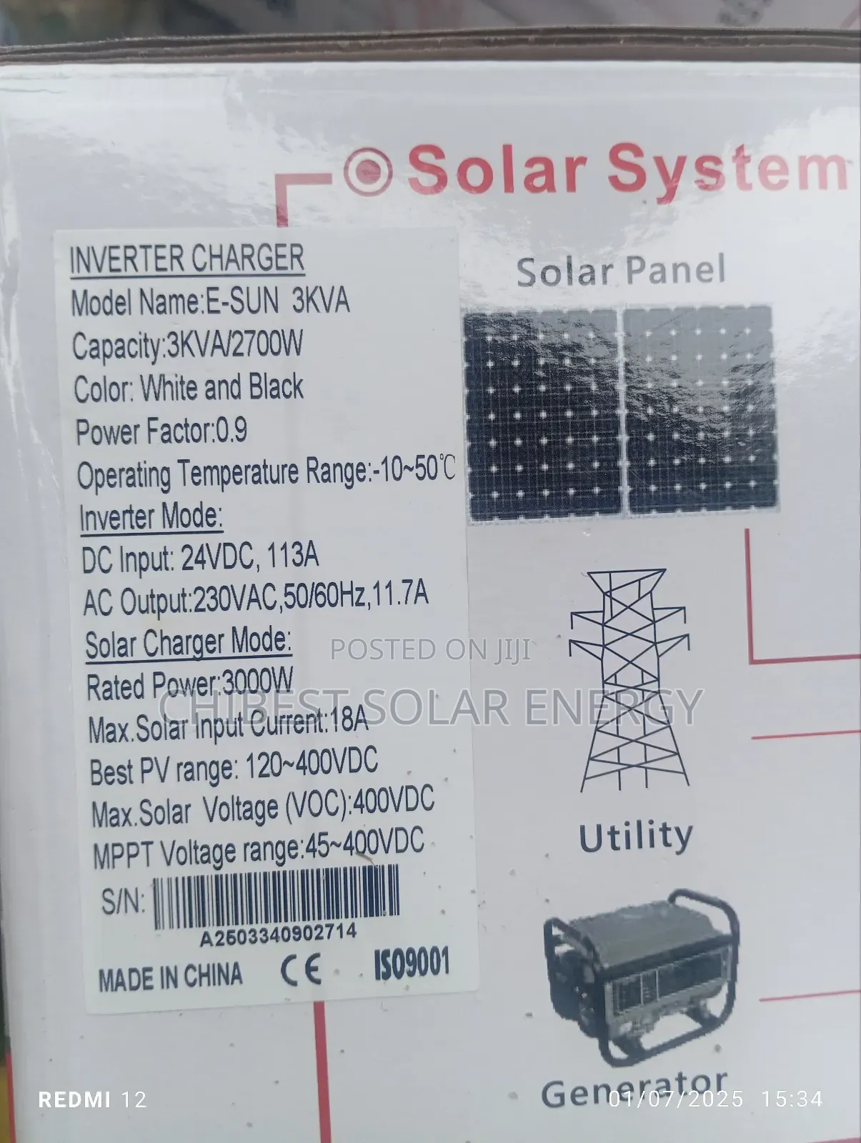 3kva 24v Inverter Sako Hybrid