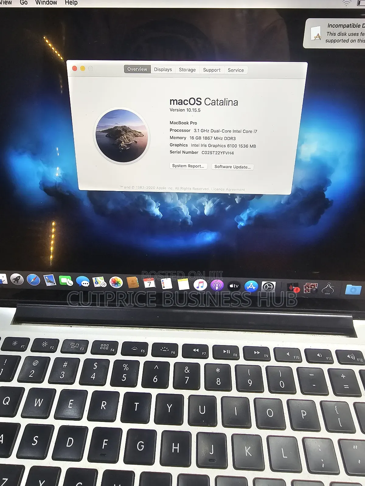Laptop Apple MacBook Pro 2015 16GB Intel Core I7 SSD 1T