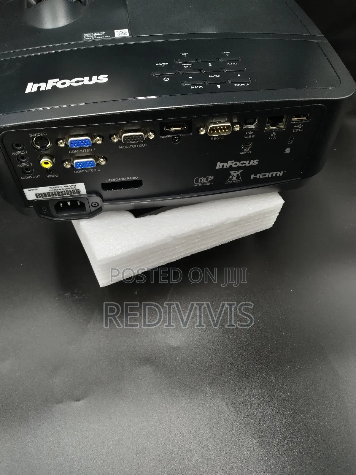 Infocus In116sta Short-Throw DLP Projector - Wxga, Hdmi, 3000-Class Im