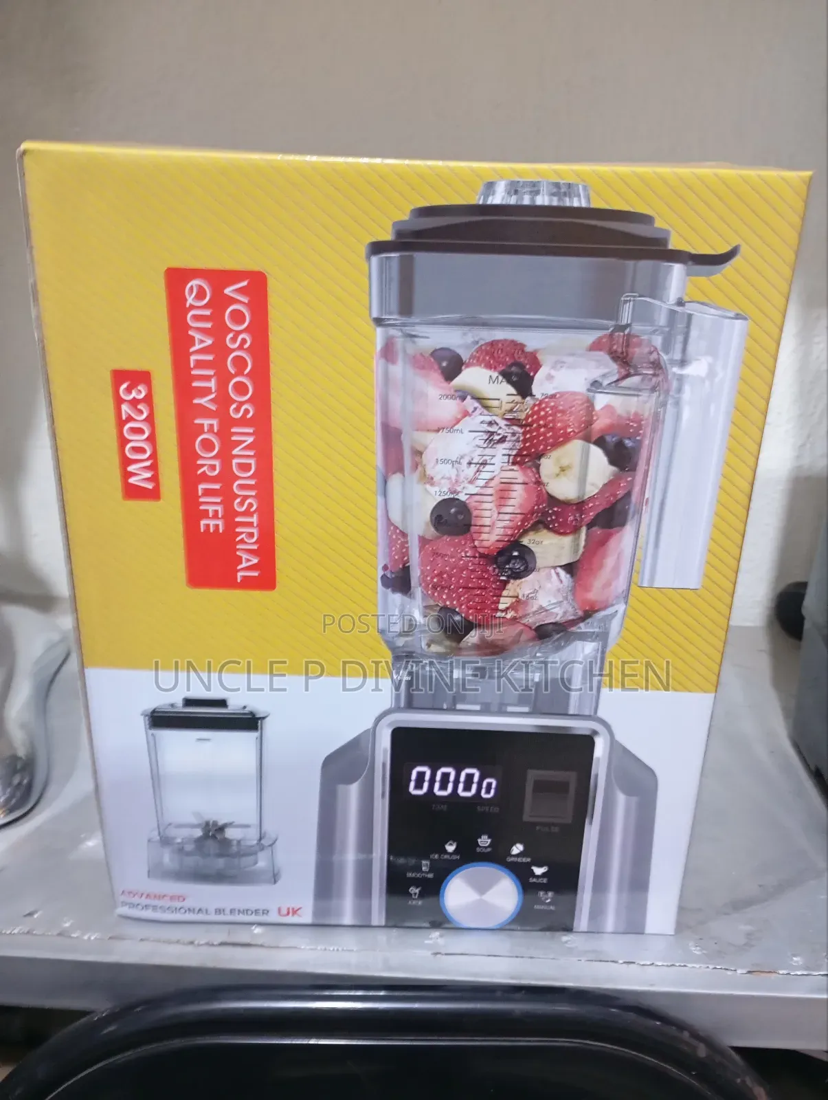 Vosco 2in1 Industrial Advanced Heavy Duty Blender, 3200w.