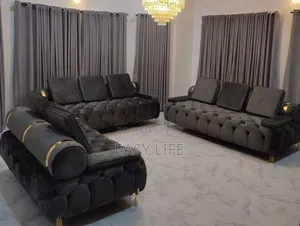 Complete Set of Tufted Button Chair Available