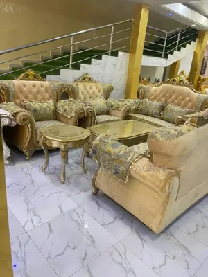 7seater Imported Royal Fabric Sofa Chair With Center Table