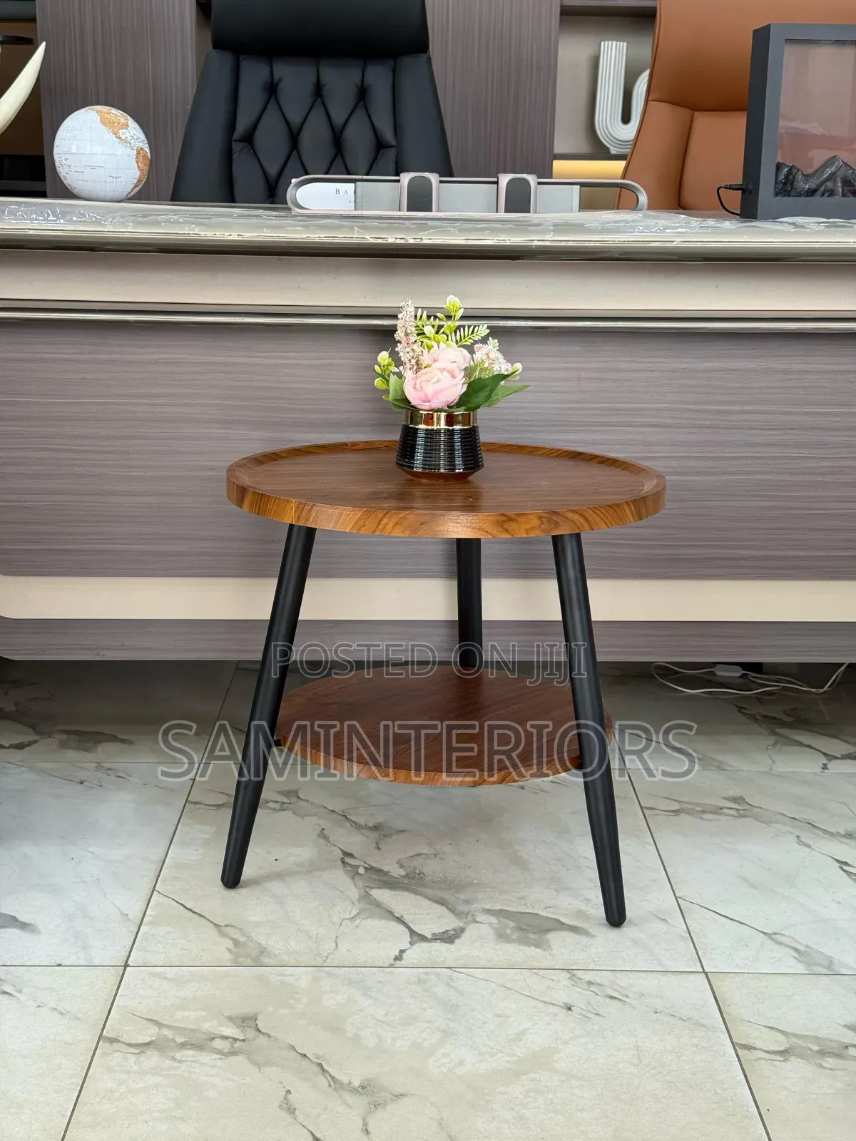 Modern and Simple Wood Top Side Stool