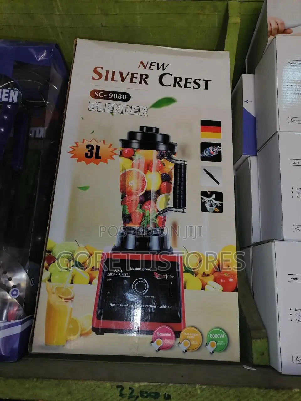 3 Litres Silver Crest Electric Blender With 2 Cups