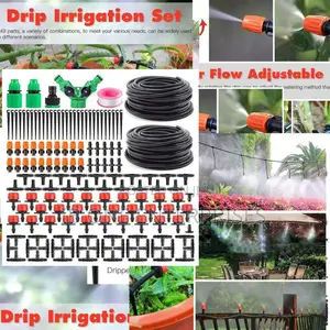 No More Under/Over-Watering: 30m Garden Lawn Auto-Drip Set