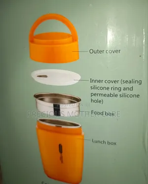 Adult and Children 1.6 L Food Flask With Inner Divider Plate
