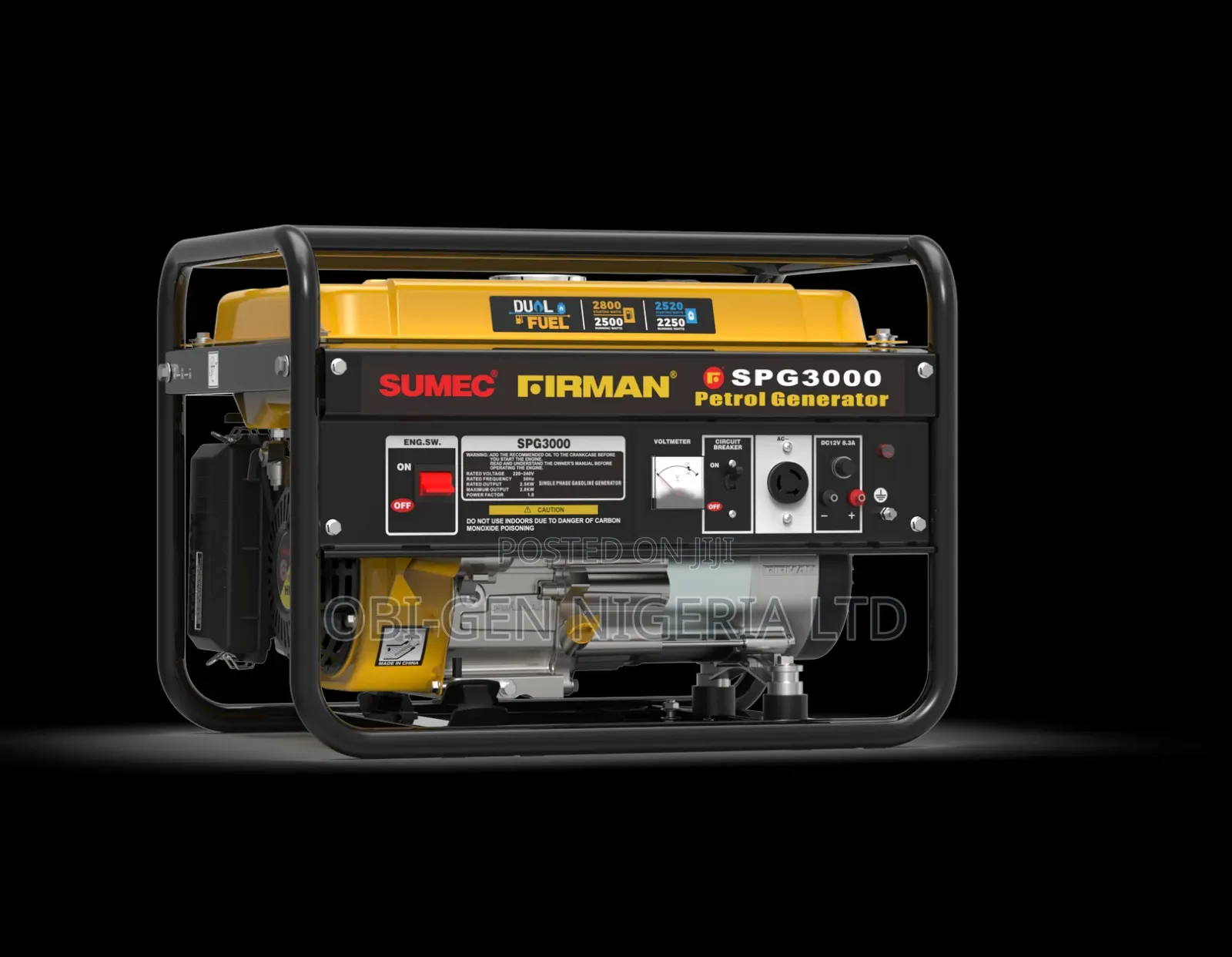 Obi Generator Sumec Firman Spg3000 3.0kva Dual Fuel Manual Generator - Obi-gen ...