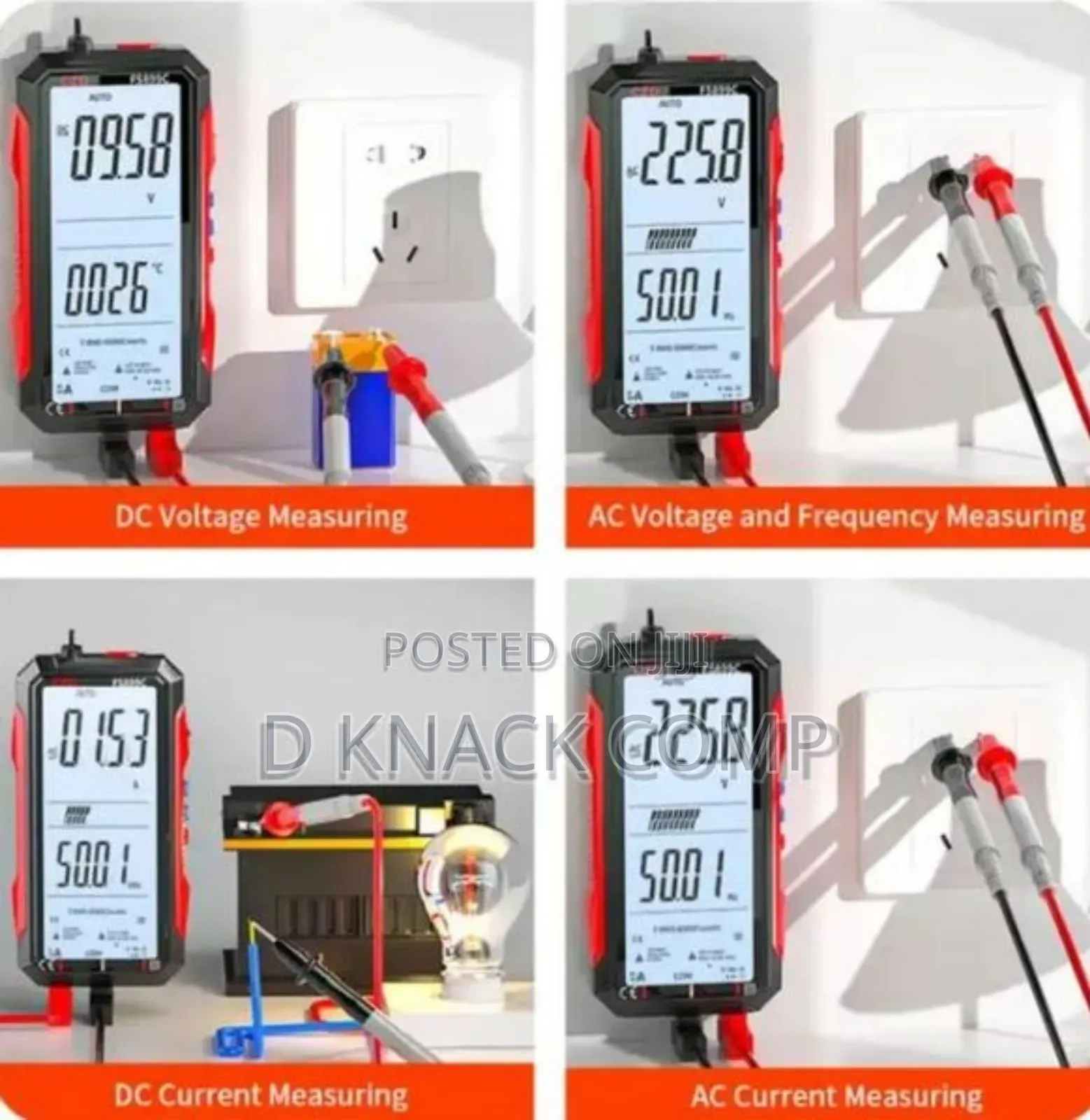 Full Screen High Accuracy Intelligent Digital Multimeter