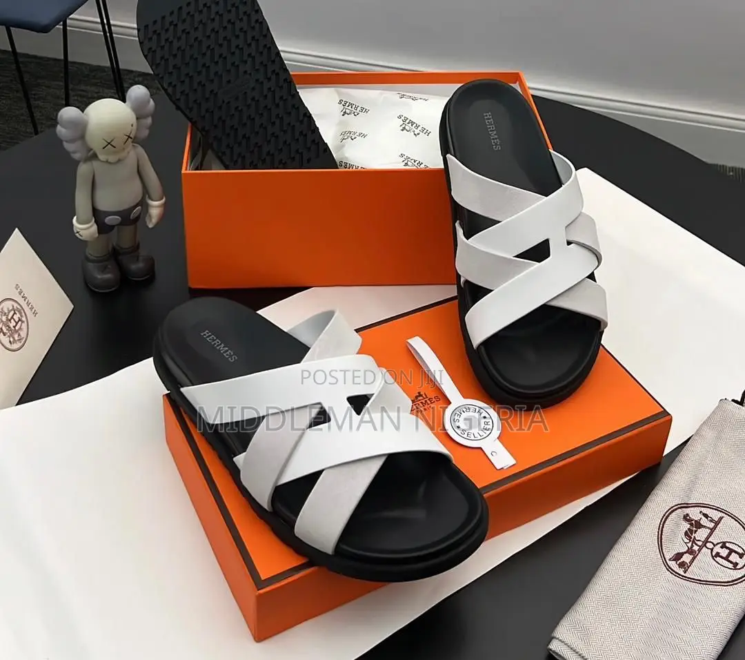 Hermes Leather Slippers
