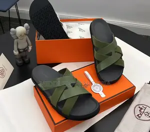 Hermes Leather Slippers