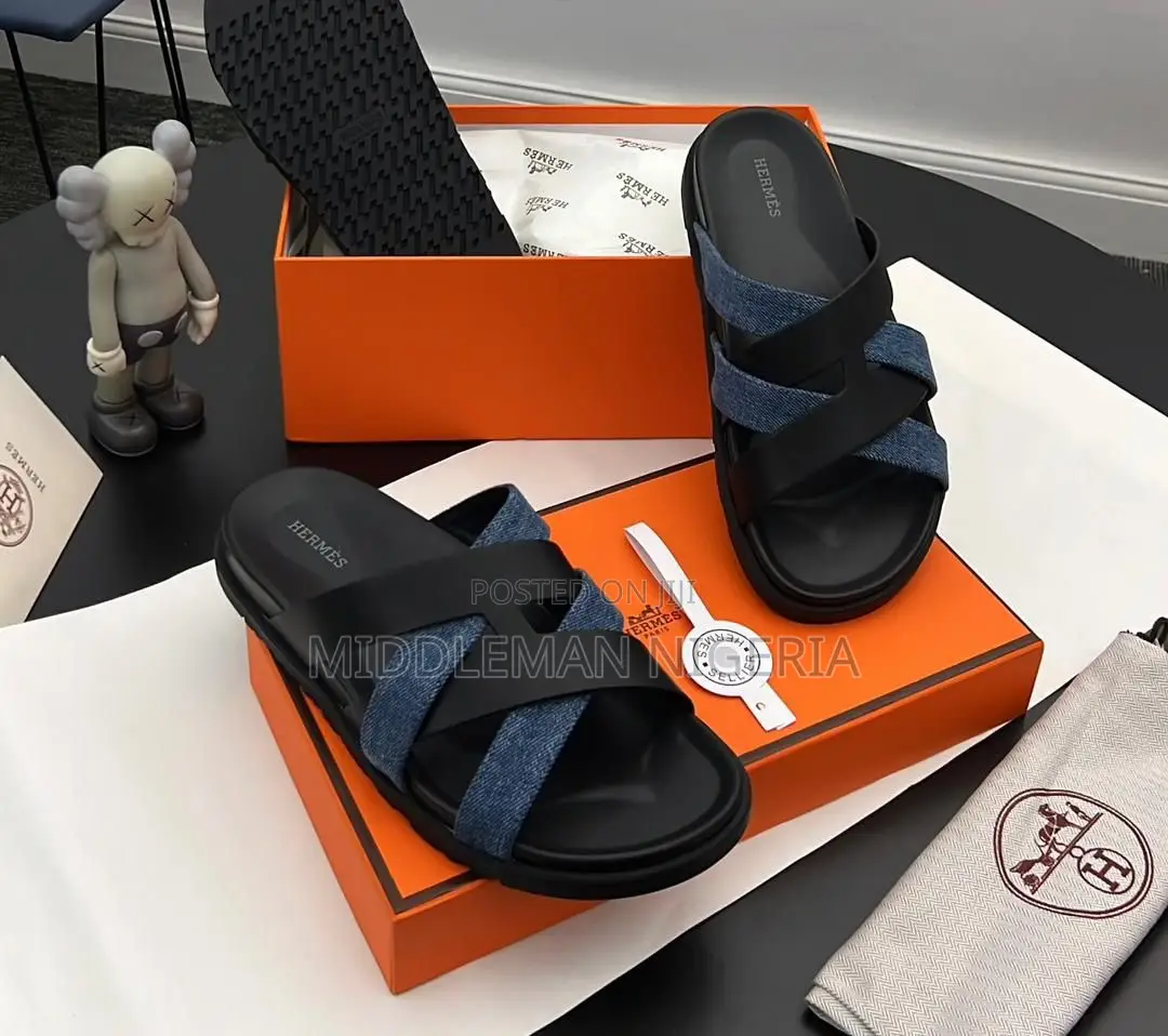 Hermes Leather Slippers