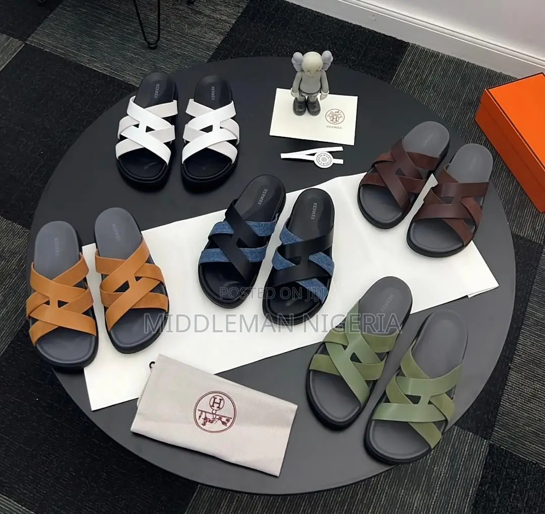Hermes Leather Slippers