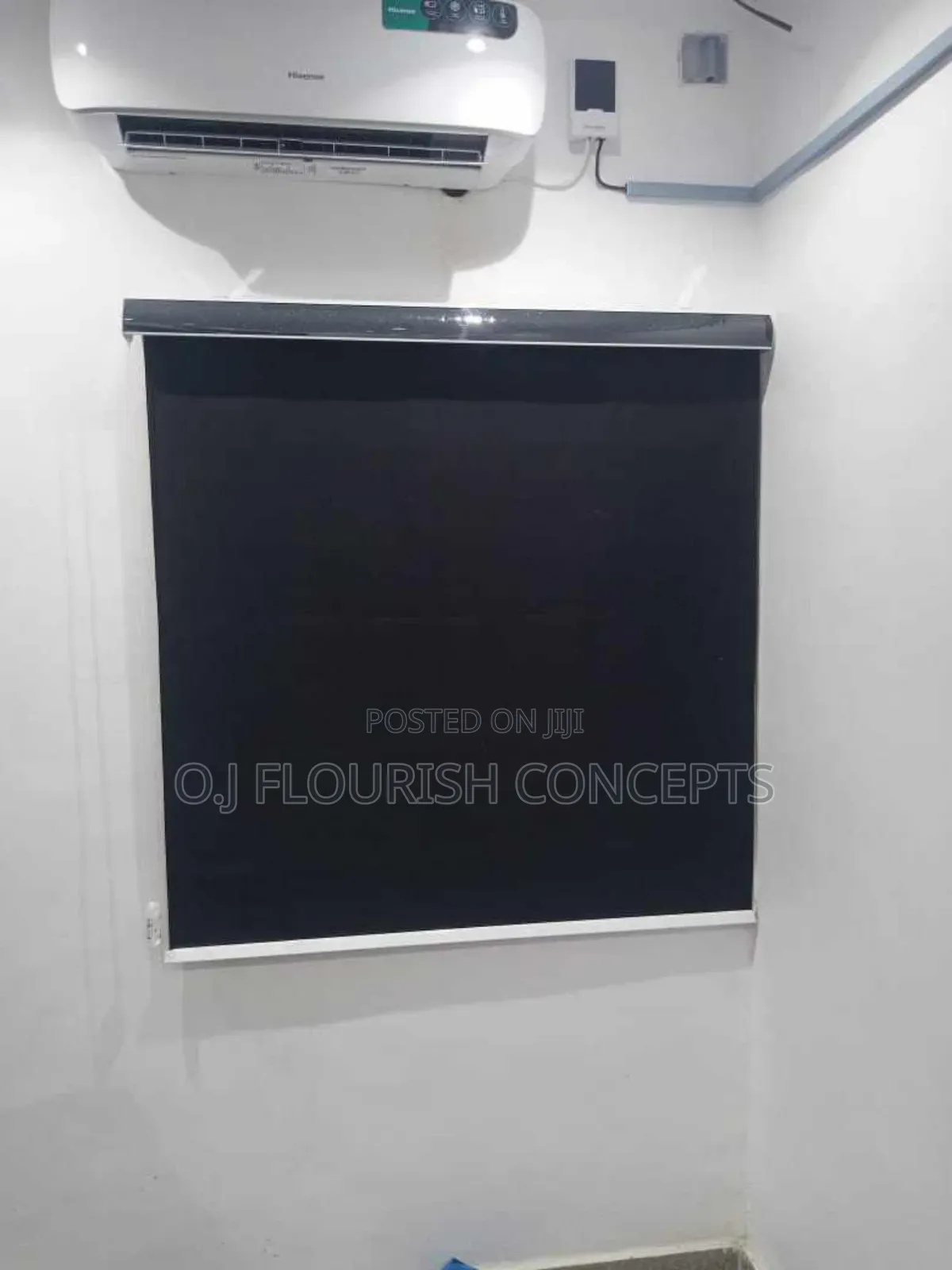 Black Colour Blackout Roller Blinds