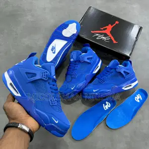 Air Jordan Nigel Retro Iv Blue Sneakers