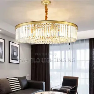 New Morden Crystal Chandelier Light, With Led Light, Bulbs and Remote