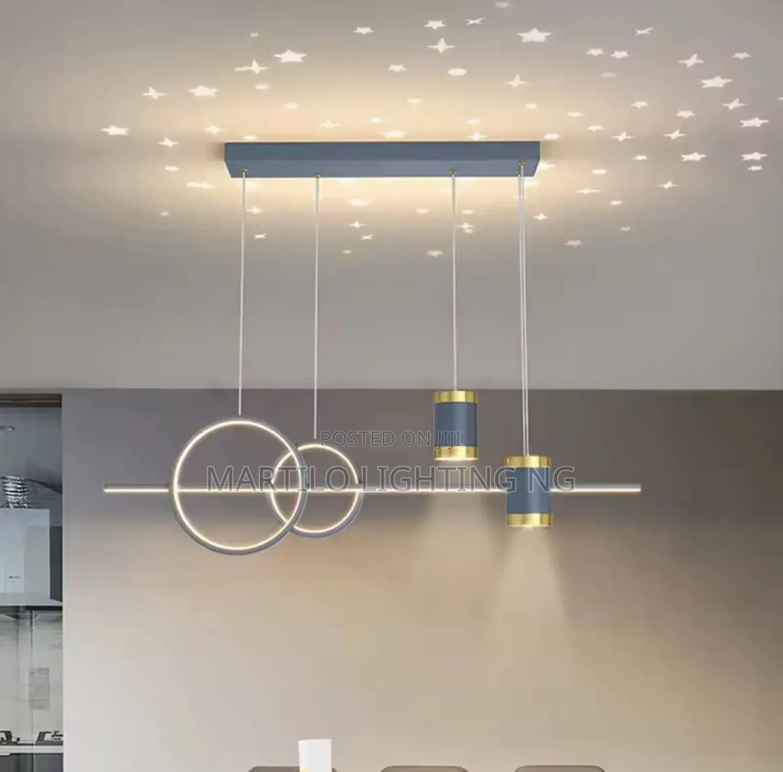 Led Drop Light With Reflection of Stars