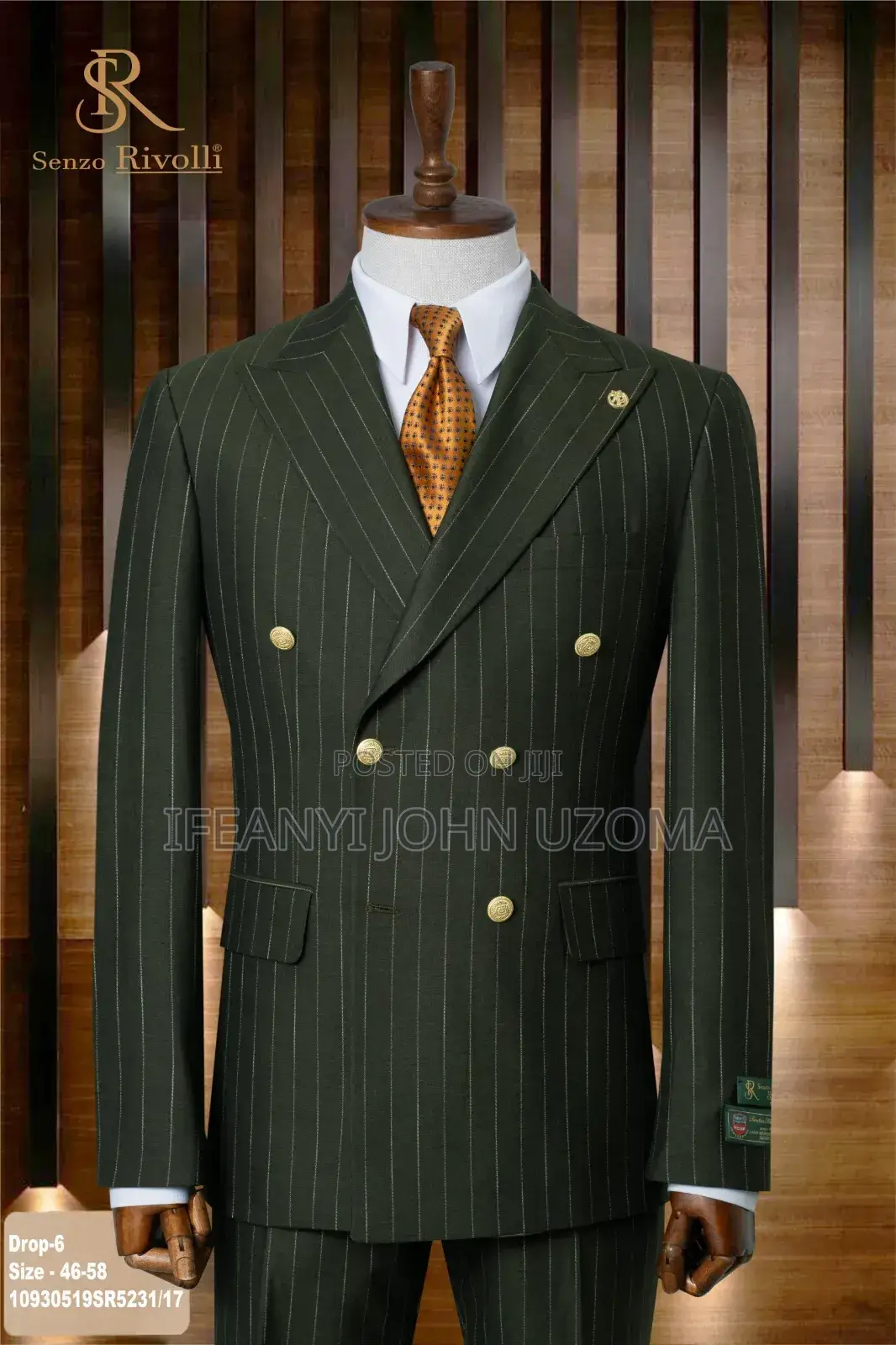 Double Breasted Luxury Designer Suit