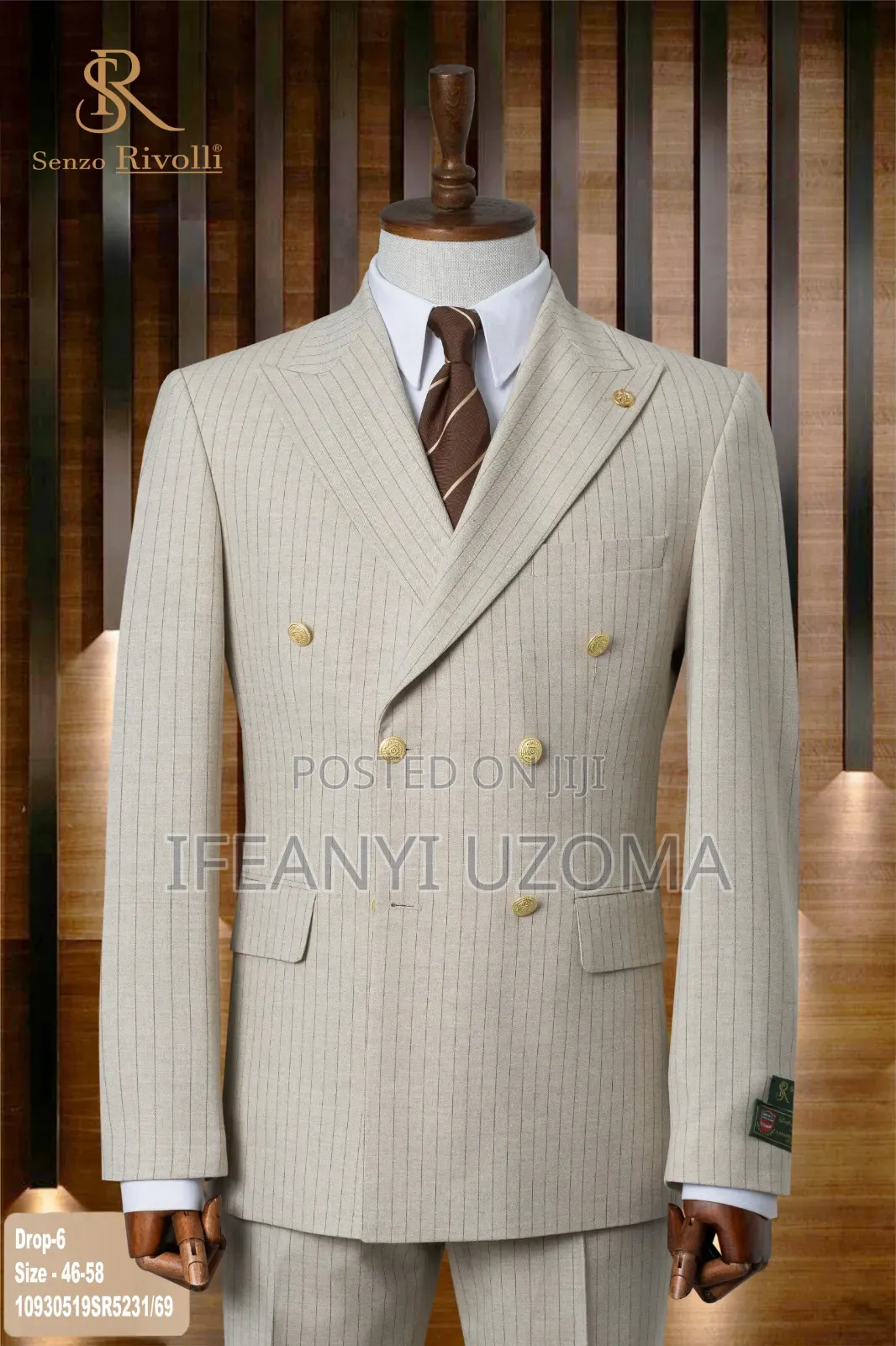 Double Breasted Luxury Designer Suit