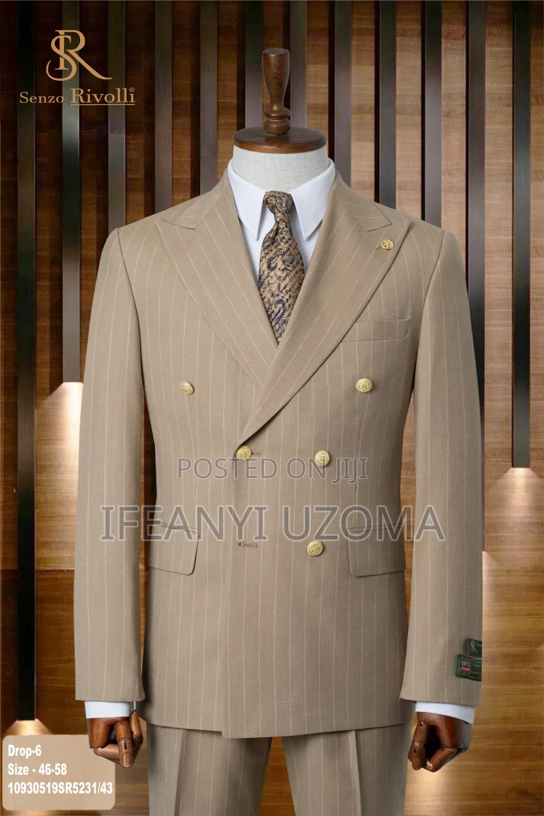 Double Breasted Luxury Designer Suit