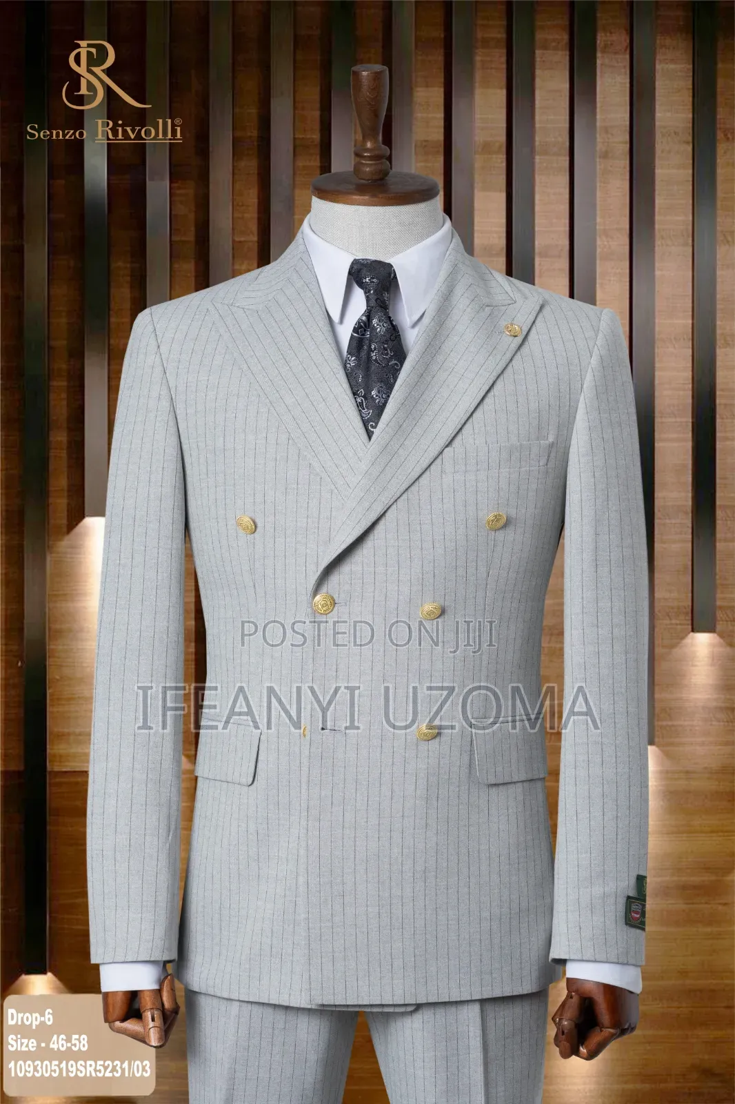 Double Breasted Luxury Designer Suit